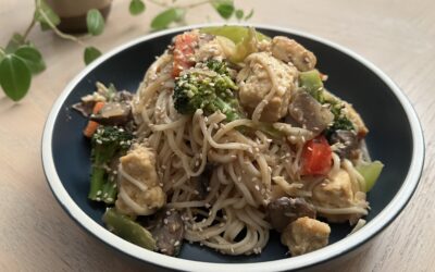 Sesame Tofu Lo Mein